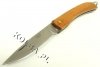 Nóż Joker JKR127 - Składany scyzoryk do wędkarstwa i turystyki, stal nierdzewna, rękojeść drewniana - 7,5 cm - Joker